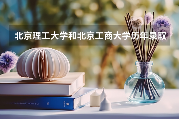 北京理工大学和北京工商大学历年录取分数线对比