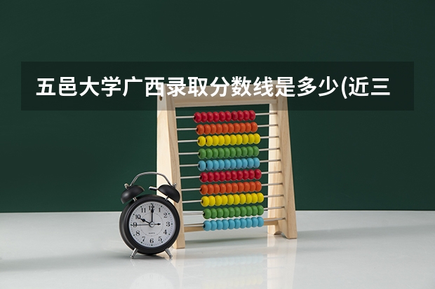 五邑大学广西录取分数线是多少(近三年招生人数一览)