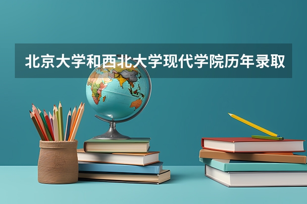 北京大学和西北大学现代学院历年录取分数线对比