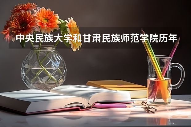 中央民族大学和甘肃民族师范学院历年录取分数线对比