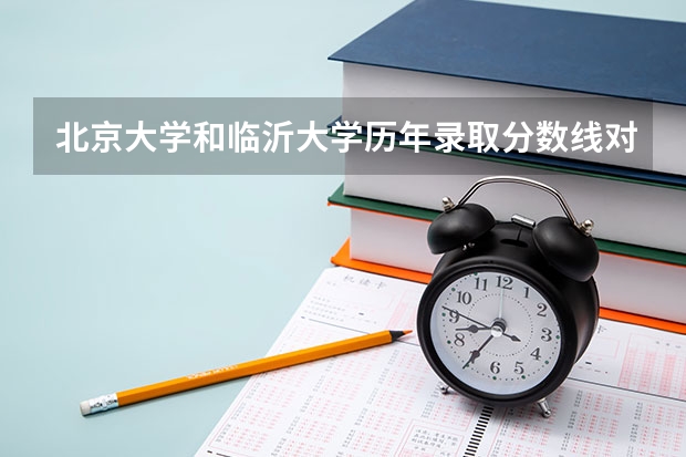 北京大学和临沂大学历年录取分数线对比