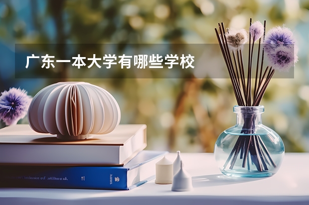 广东一本大学有哪些学校