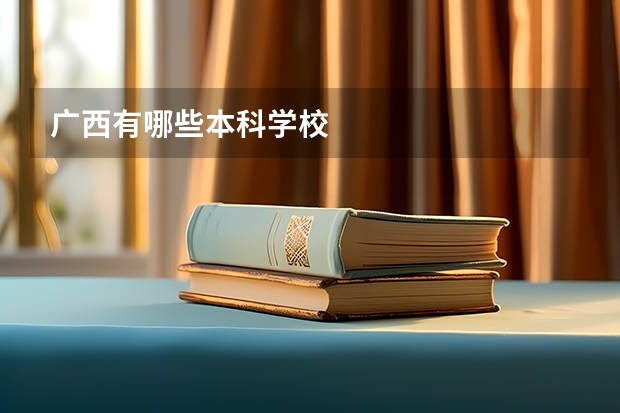 广西有哪些本科学校