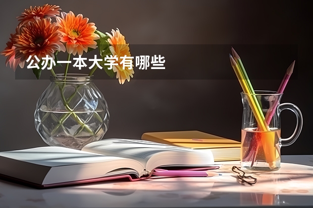 公办一本大学有哪些