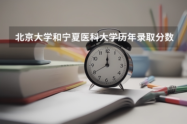 北京大学和宁夏医科大学历年录取分数线对比