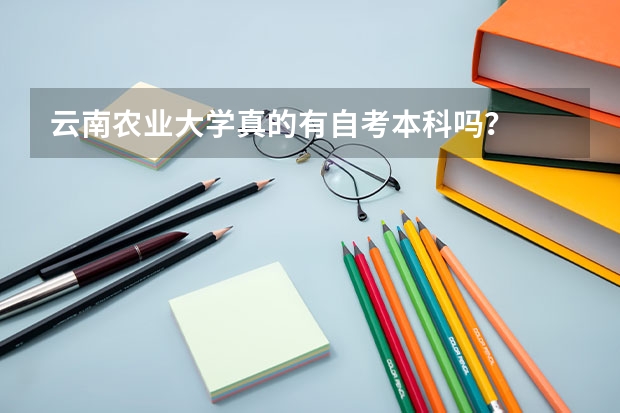 云南农业大学真的有自考本科吗？