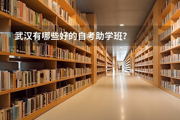 武汉有哪些好的自考助学班？