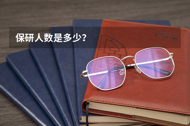 保研人数是多少？