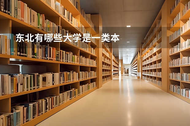 东北有哪些大学是一类本