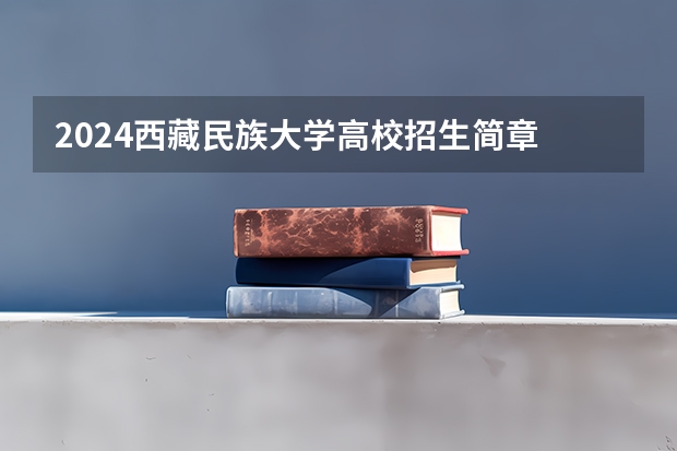 2024西藏民族大学高校招生简章