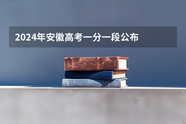 2024年安徽高考一分一段公布