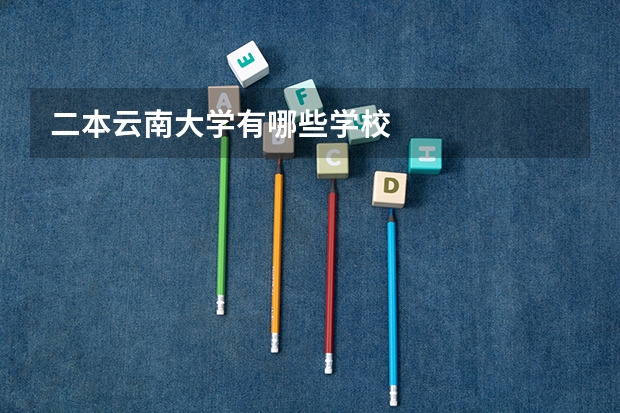 二本云南大学有哪些学校