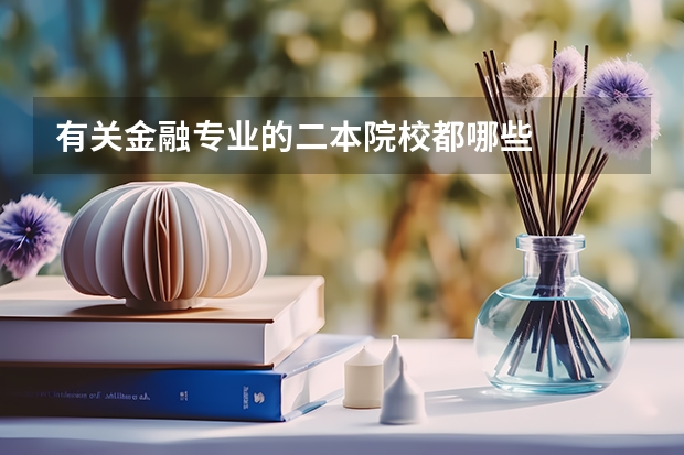 有关金融专业的二本院校都哪些