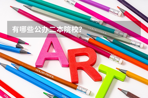 有哪些公办二本院校？