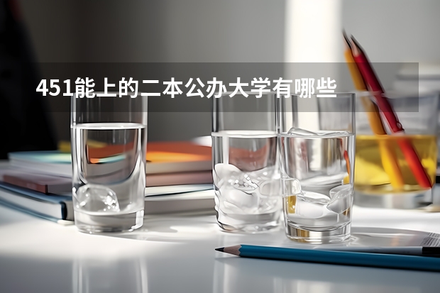 451能上的二本公办大学有哪些