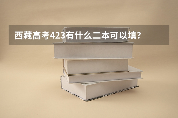 西藏高考423有什么二本可以填？