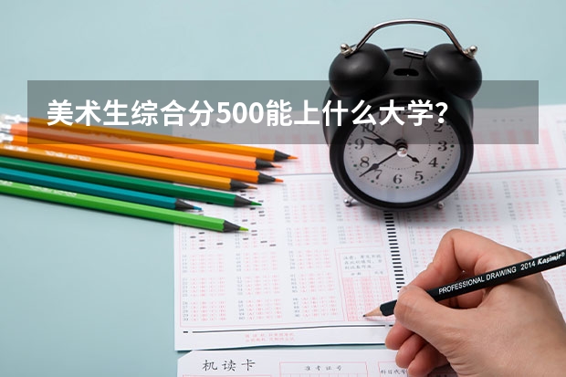 美术生综合分500能上什么大学？