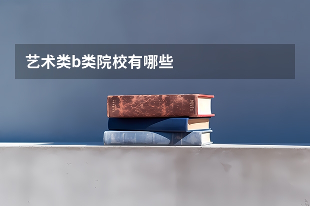 艺术类b类院校有哪些