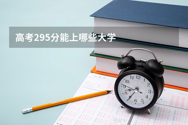 高考295分能上哪些大学