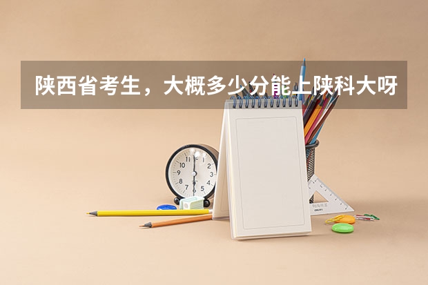 陕西省考生，大概多少分能上陕科大呀？