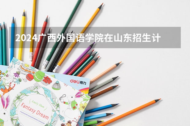 2024广西外国语学院在山东招生计划多少人