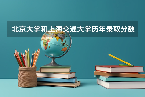 北京大学和上海交通大学历年录取分数线对比