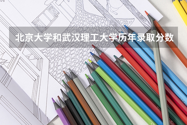 北京大学和武汉理工大学历年录取分数线对比