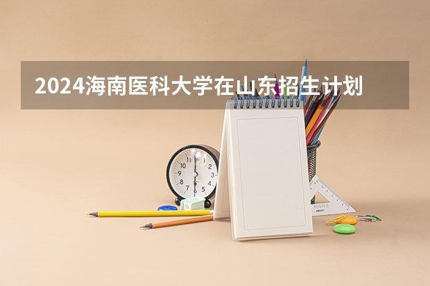 2024海南医科大学在山东招生计划多少人