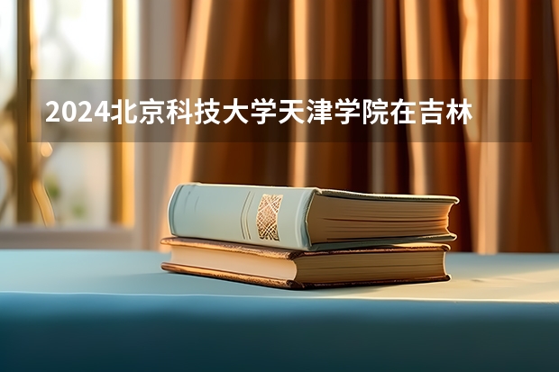 2024北京科技大学天津学院在吉林招生计划多少人