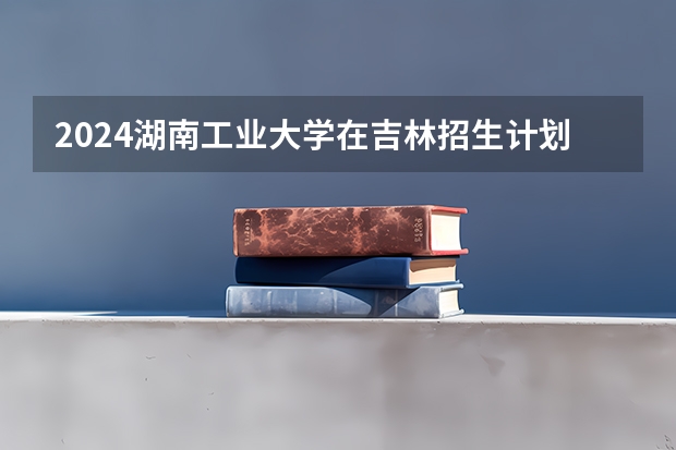 2024湖南工业大学在吉林招生计划多少人