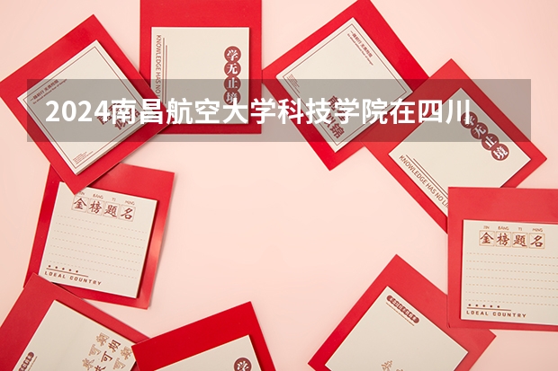2024南昌航空大学科技学院在四川招生计划多少人