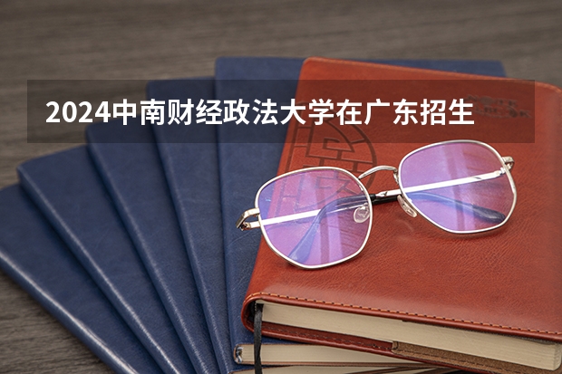 2024中南财经政法大学在广东招生计划多少人