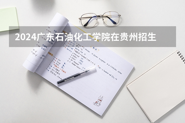 2024广东石油化工学院在贵州招生计划多少人