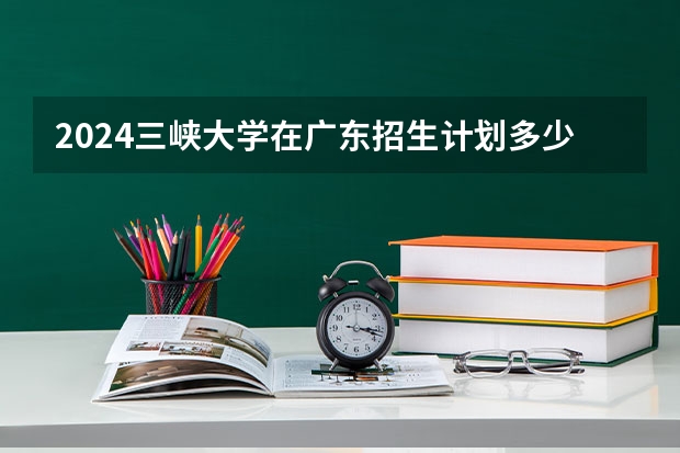 2024三峡大学在广东招生计划多少人