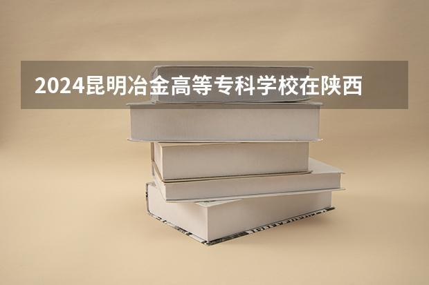 2024昆明冶金高等专科学校在陕西招生计划多少人