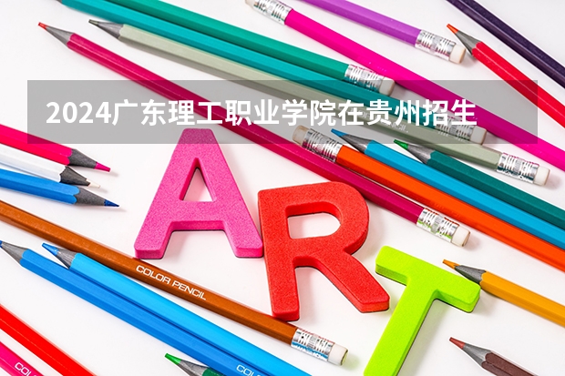 2024广东理工职业学院在贵州招生计划多少人