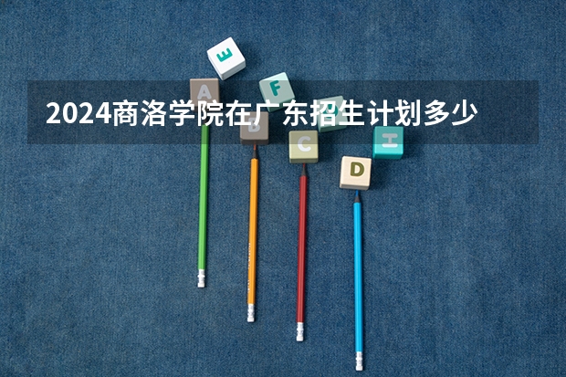 2024商洛学院在广东招生计划多少人