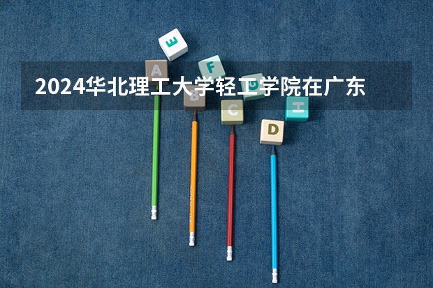2024华北理工大学轻工学院在广东招生计划多少人