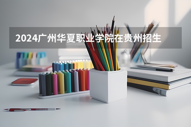 2024广州华夏职业学院在贵州招生计划多少人