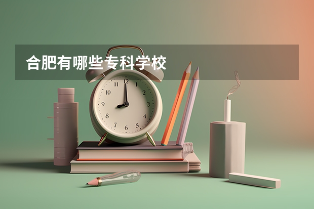 合肥有哪些专科学校