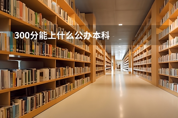 300分能上什么公办本科