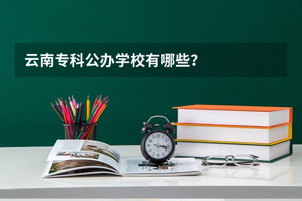云南专科公办学校有哪些？