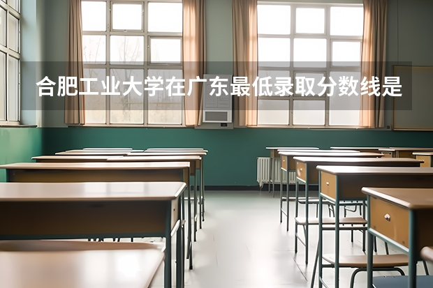 合肥工业大学在广东最低录取分数线是多少