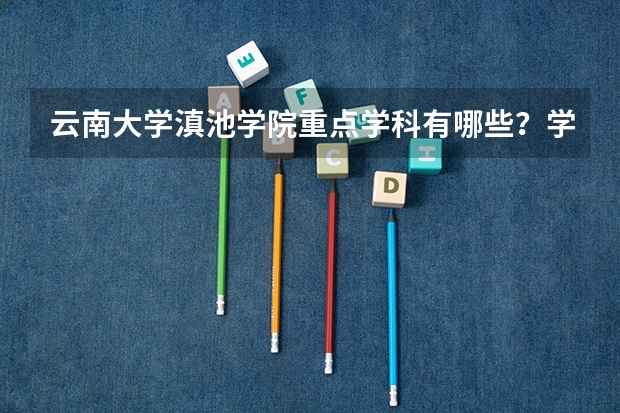 云南大学滇池学院重点学科有哪些？学科评估结果汇总