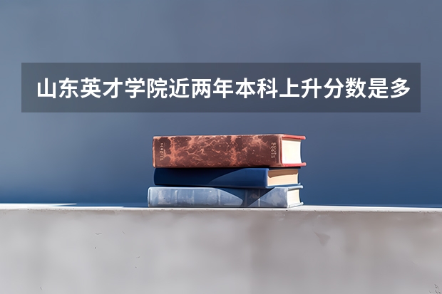 山东英才学院近两年本科上升分数是多少