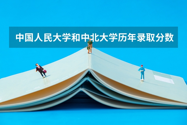 中国人民大学和中北大学历年录取分数线对比