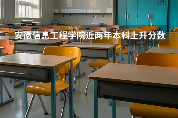 安徽信息工程学院近两年本科上升分数是多少