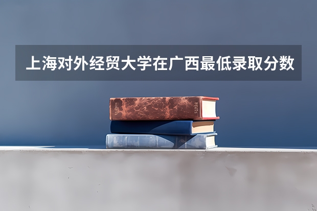 上海对外经贸大学在广西最低录取分数线是多少