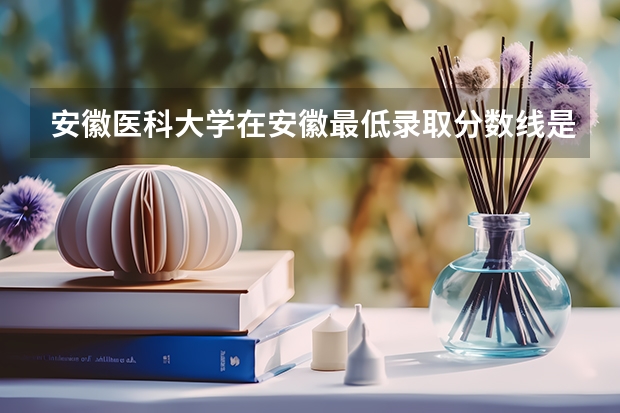 安徽医科大学在安徽最低录取分数线是多少