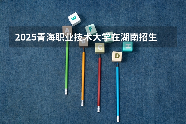 2025青海职业技术大学在湖南招生计划人数汇总